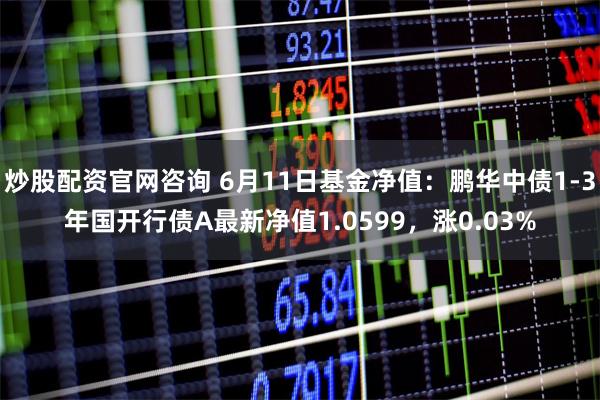 炒股配资官网咨询 6月11日基金净值:鹏华中债1-3年国开行债A最新净值1.0599,涨0.03%